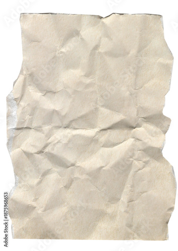 old crumpled paper