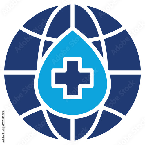 world blood donor day mixed color icon