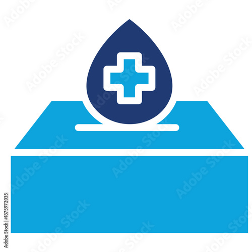 blood donation mixed color icon