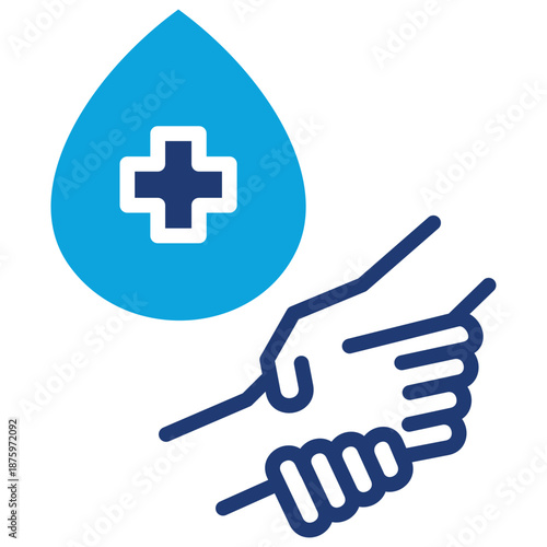 blood donation mixed color icon