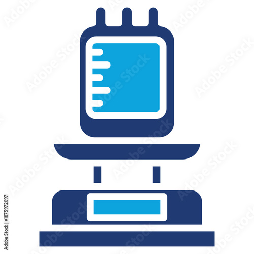 blood bag mixed color icon