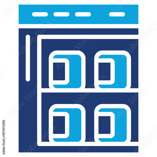 blood fridge mixed color icon