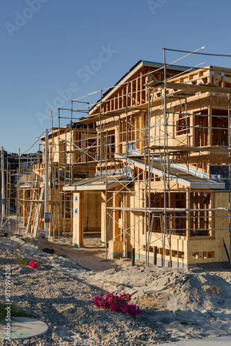 New residential homes under construction