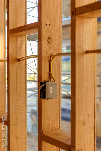 Interior framing of a new home under construction