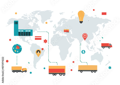 Abstract business concept illustration, growth and strategy theme, modern professional design, no real events