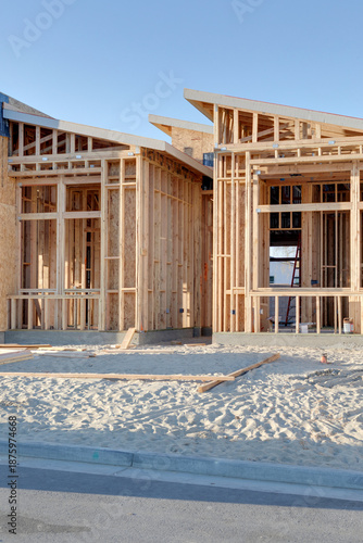 Modern wood frame residential construction