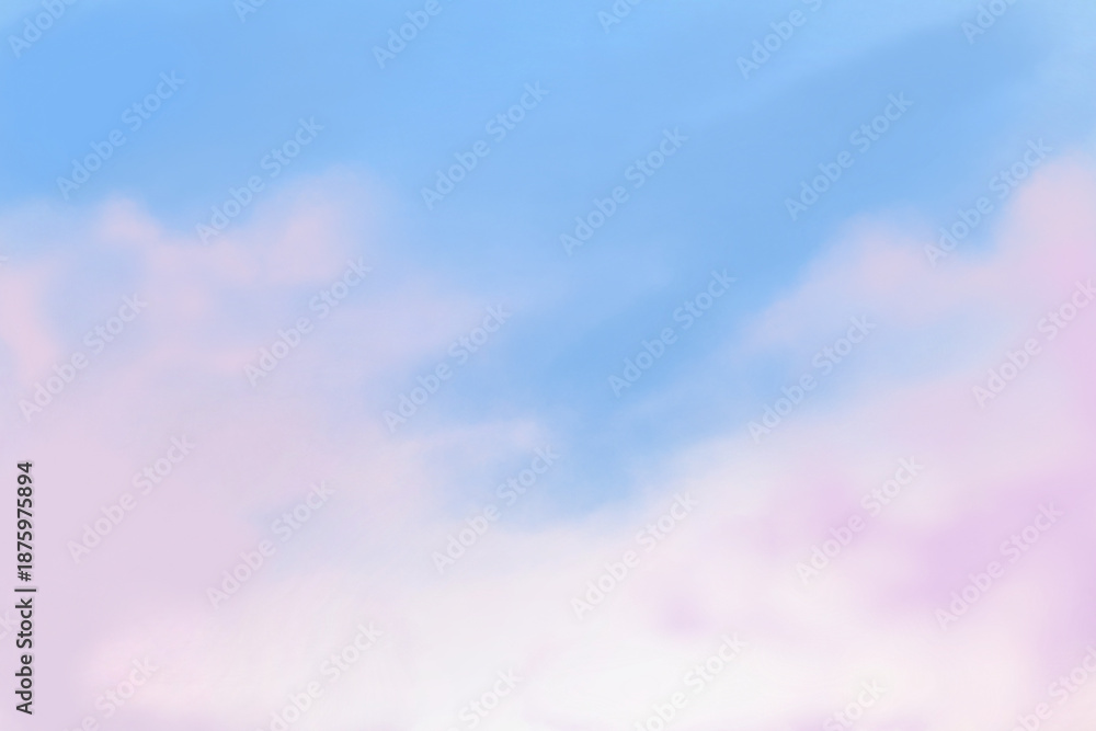 Obraz premium pink sky and clouds