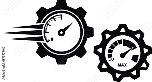 An antique vintage clock mechanism illustration features an old metal watch dial and face isolated on white background as a retro vector object for business deadline and hour countdown