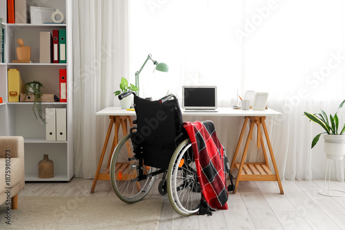 Interior of office with wor...
