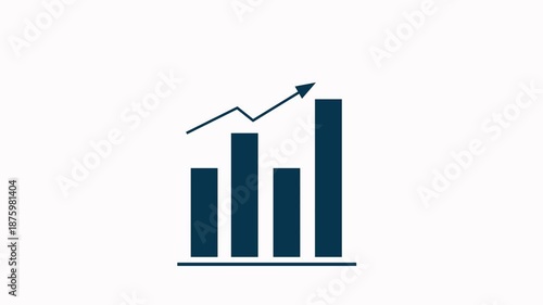 statistics  icon animation  simple flat