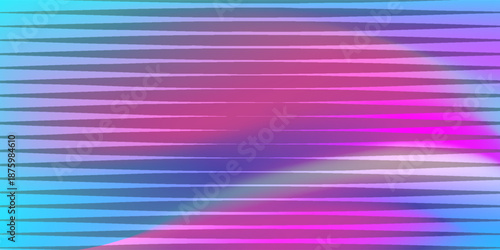 Abstract with bright color gradation. The neat horizontal line pattern is suitable for technology themes, digital designs, or visuals with a dreamy and neon feel volume 4