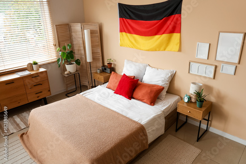 Interior of bedroom with Ge...