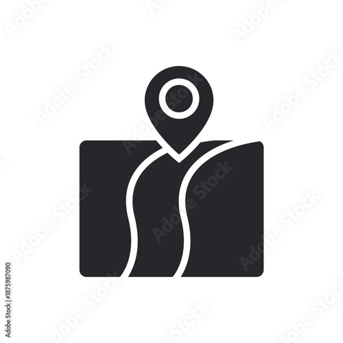 highway icons outline and Flat Style,transparent background