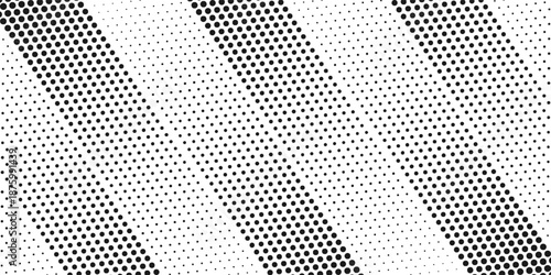 Halftone gradient. Dotted gradient, fine dot spray and halftone dot background, seamless horizontal geometric pattern vector template set. unique, modern dots