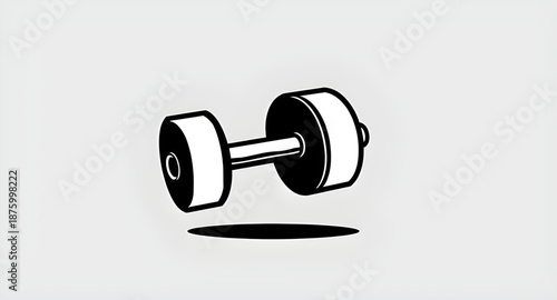 dumbbell, silhouette, weight, gym, fitness, workout, exercise, training, strength, bodybuilding, muscle, muscular, sport, sports, equipment, tool, icon, black, solid, flat, simple, minimal, outline, s