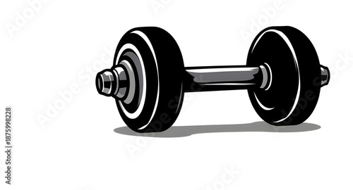 dumbbell, silhouette, weight, gym, fitness, workout, exercise, training, strength, bodybuilding, muscle, muscular, sport, sports, equipment, tool, icon, black, solid, flat, simple, minimal, outline, s