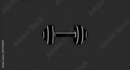 dumbbell, silhouette, gym, fitness, exercise, workout, strength, training, weights, bodybuilding, muscle, sport, sports, equipment, tool, icon, black, solid, flat, simple, minimal, outline, symbol, si