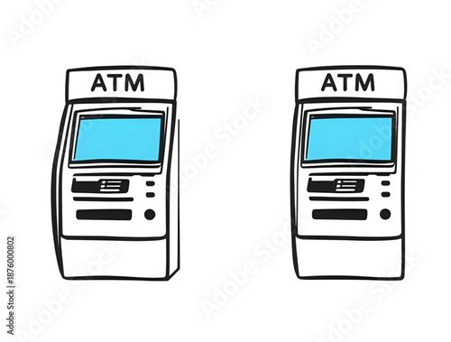 atm, machine, silhouette, icon, bank, banking, finance, financial, cash, money, withdrawal, deposit, payment, transaction, terminal, kiosk, device, equipment, automated, electronic, technology, servic