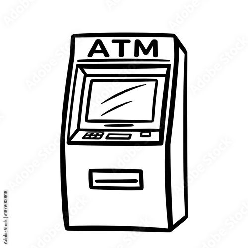 atm, icon, machine, silhouette, banking, bank, finance, cash, money, withdrawal, deposit, payment, transaction, terminal, kiosk, device, automated, electronic, technology, service, selfservice, busine