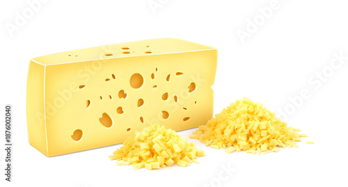 cartooncheese, cheese, slice, wedge, dairy, food, yellow, cute, illustration, vector, flat, simple, playful, kids, character, mascot, smiling, happy, kawaii, icon, symbol, isolated, whitebackground, d