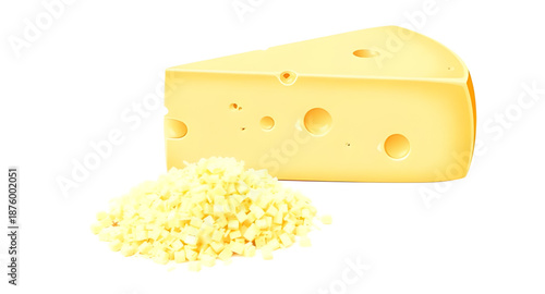 cartooncheese, cheese, slice, wedge, dairy, food, yellow, cute, illustration, vector, flat, simple, playful, kids, character, mascot, smiling, happy, kawaii, icon, symbol, isolated, whitebackground, d