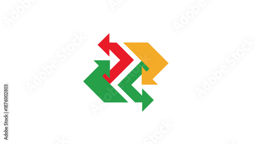 Colorful Arrows Pointing in Different Directions.