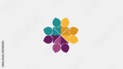 Colorful Circle Shapes Forming Cluster Design.