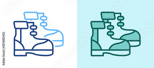 Safety Boots whitegreenicon