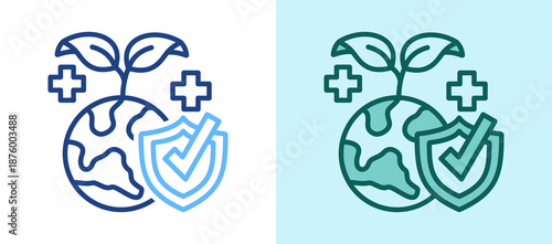 Bio Protection whitegreenicon