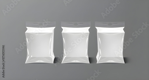 plastic, package, packaging, pack, bag, pouch, wrapper, container, vector, illustration, set, collection, product, retail, shopping, food, storage, transparent, clear, mockup, template, design, blank,