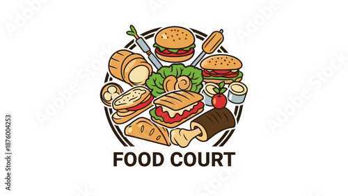 Assorted Fast Food Items on Tray.