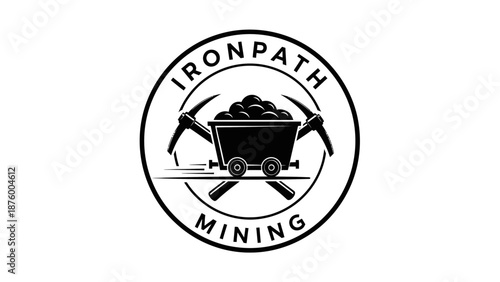 Ironpath Mining Company Logo Design.