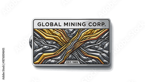 Metallic Silver Lighter with Gold Design.