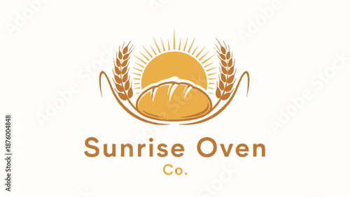 Sunrise Oven Co Bakery Logo Design.