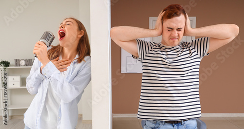Young man suffering from lo...