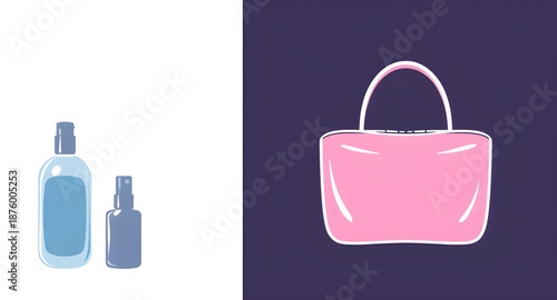 handbag, bag, purse, vector, illustration, fashion, accessory, women, female, shopping, style, elegant, luxury, chic, modern, trendy, casual, classic, leather, tote, shoulderbag, clutch, handle, strap