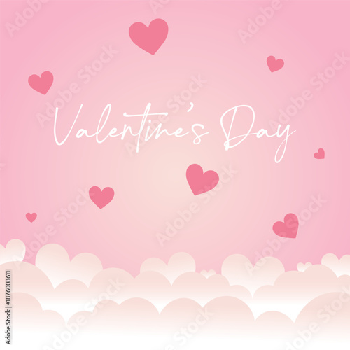 happy valentines day vector illustration. it is suitable for card, banner, or poster