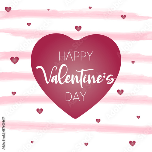 happy valentines day vector illustration. it is suitable for card, banner, or poster