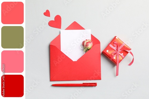 Envelope with blank card, b...