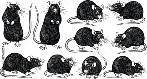 Black vector silhouettes of children playing, kids on scooter with dog, girls with balloons, boys jumping, frisbee, isolated on white. (20 words)