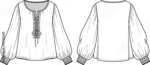 cad drawing flat vector illustration, baby romper sketch, infant garment template, fashion technical design, snap placket view, romper blueprint