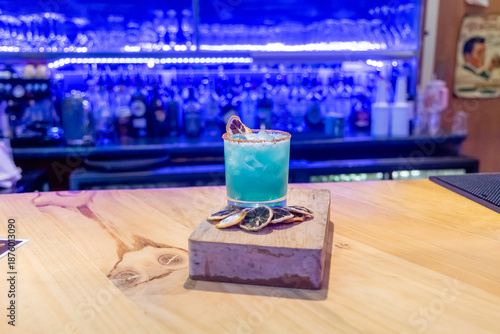Blue Bourbon Sky
