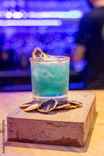 Blue Bourbon Sky
