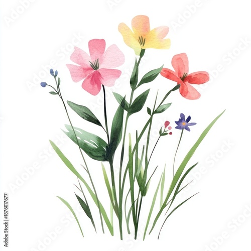 Wallpaper Mural Aesthetic spring flower flowers art illustration. Torontodigital.ca