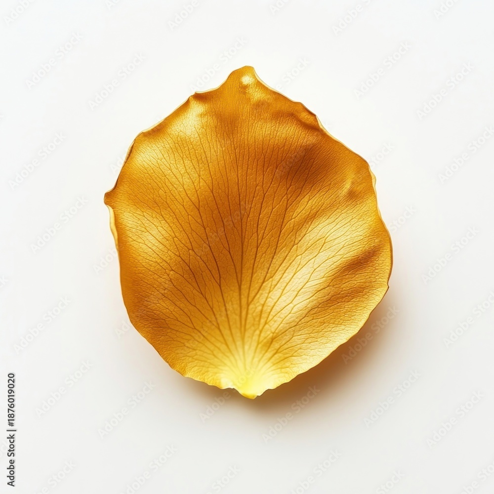 Fototapeta premium Golden rose petal elegant illustration minimalist.