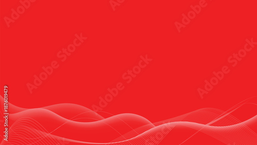 Red Abstract Wave Gradient Background