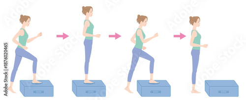 トランポリンクッション　踏み台昇降