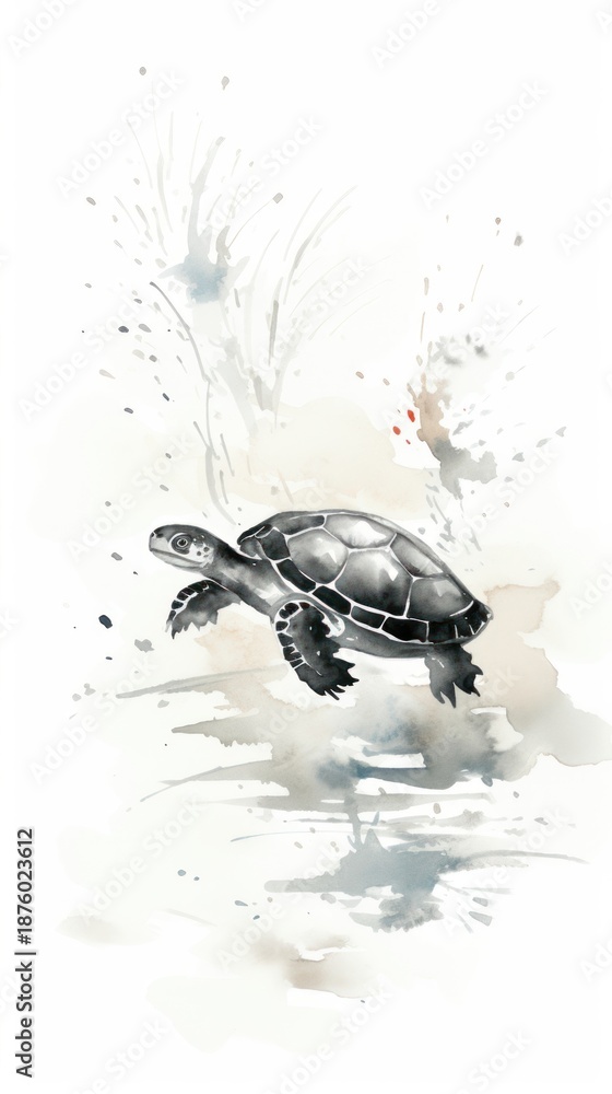 Obraz premium Reptile animal turtle wildlife.