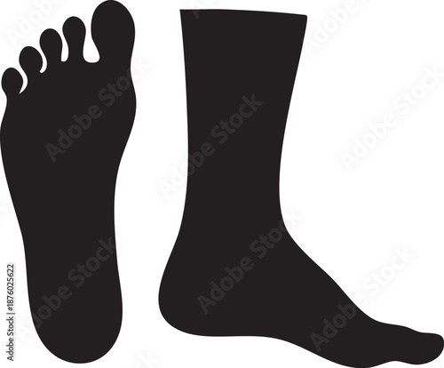 Human leg icon simple illustration of human leg vector icon for web