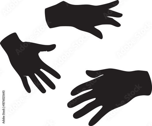 Cuadro en lienzo handshake vector illustration